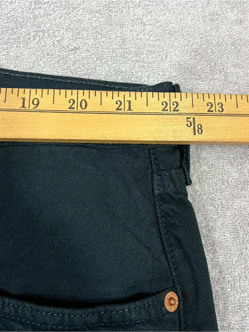 Levi’s 501 Jeans Men's 44x30 Button Fly Straight Leg NWT Black Work Cowboy Read